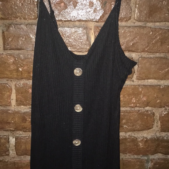 EXPRESS BLACK RIBBED DRESS XXS - Picture 2 of 4